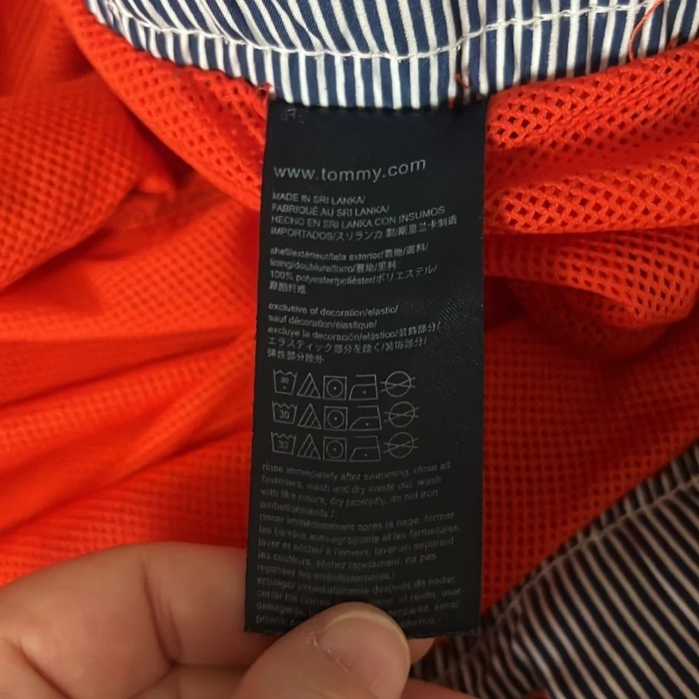 Tommy Hilfiger Orange Swim Trunks Size XXL